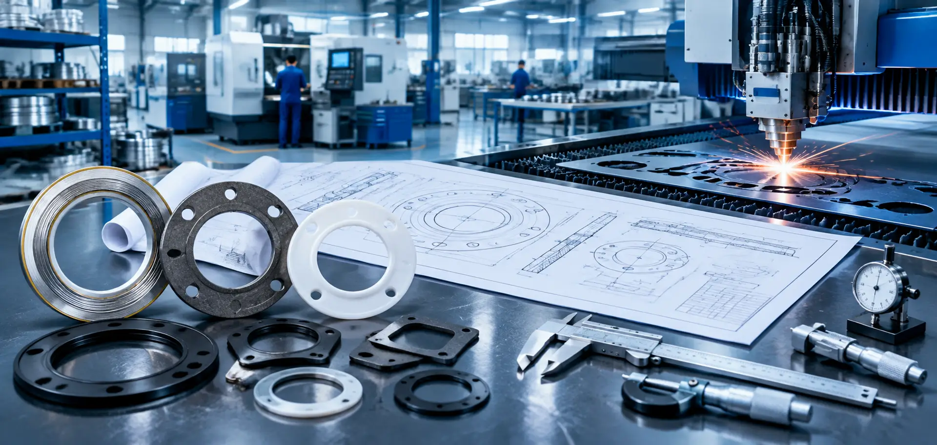 Custom gaskets, packing and sealing parts made to drawing Custom gaskets, packing and sealing parts made to drawing
