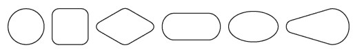 Non-rounded Spiral wound Gaskets